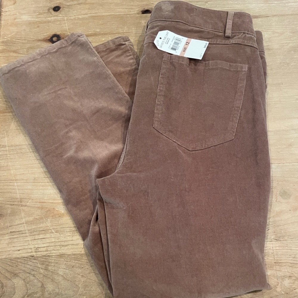 NWT Skye's the Limit Corduroy pants Western casual Cotton 12